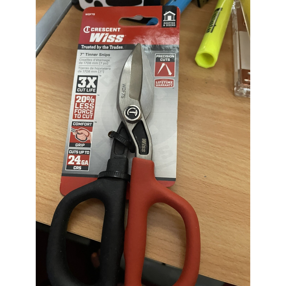 CRESCENT WISS WDF10S Tinner Snips - BRAND NEW!! - 3x cut life